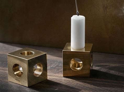 metal cube candle box|cube candle holders.